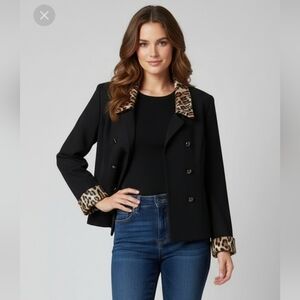 LaBelle jacket size small pea coat black